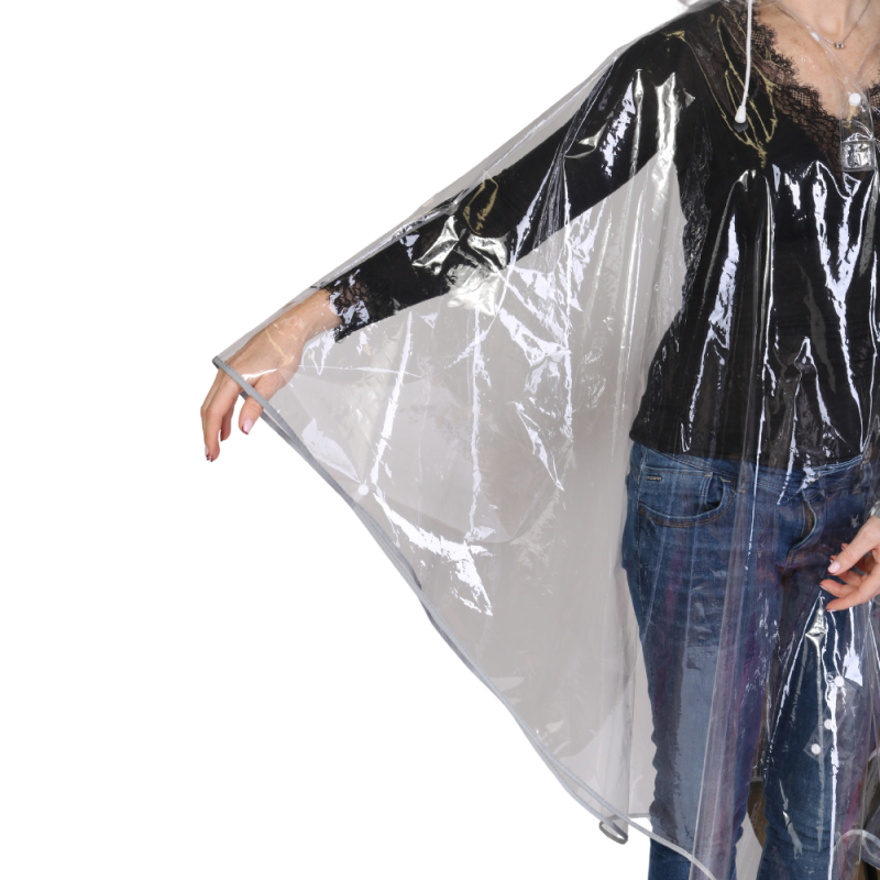 ISEOMA 2025 reusable rain poncho side