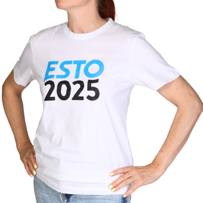 ESTO 2025 valge T-särk